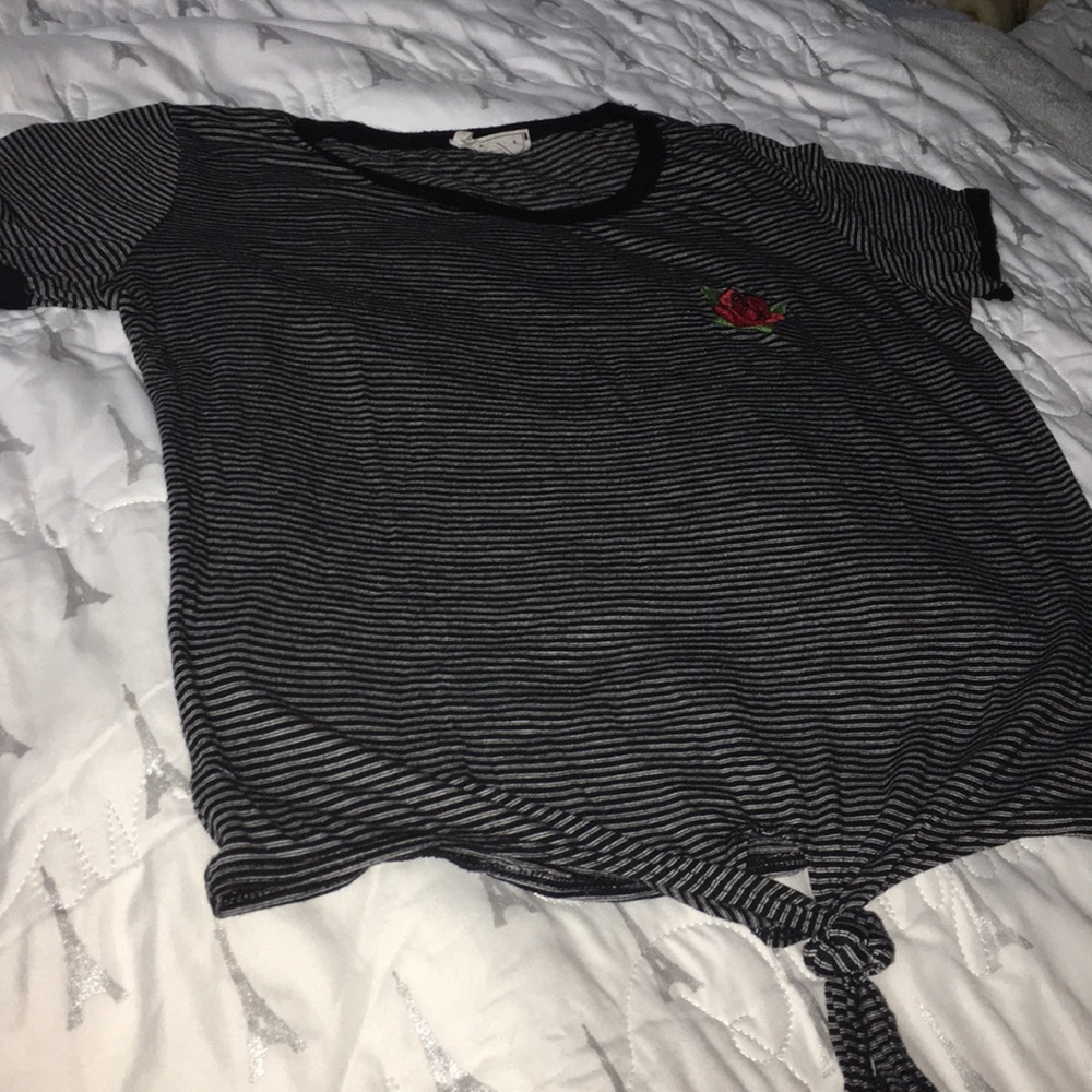 Striped crop top